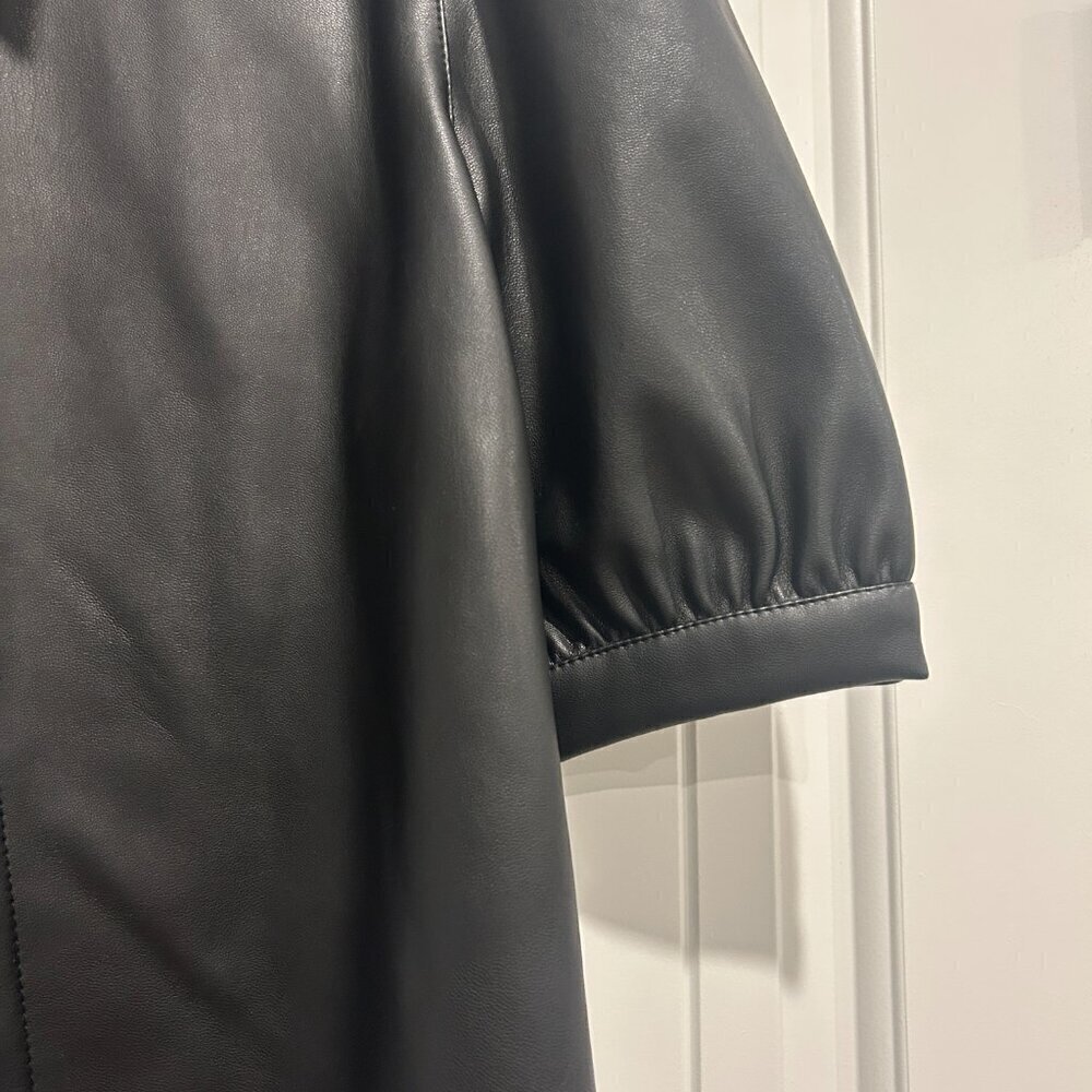 BB Dakota x Steve Madden Black Faux Leather Jacket Women’s Size S - Picture 7 of 7